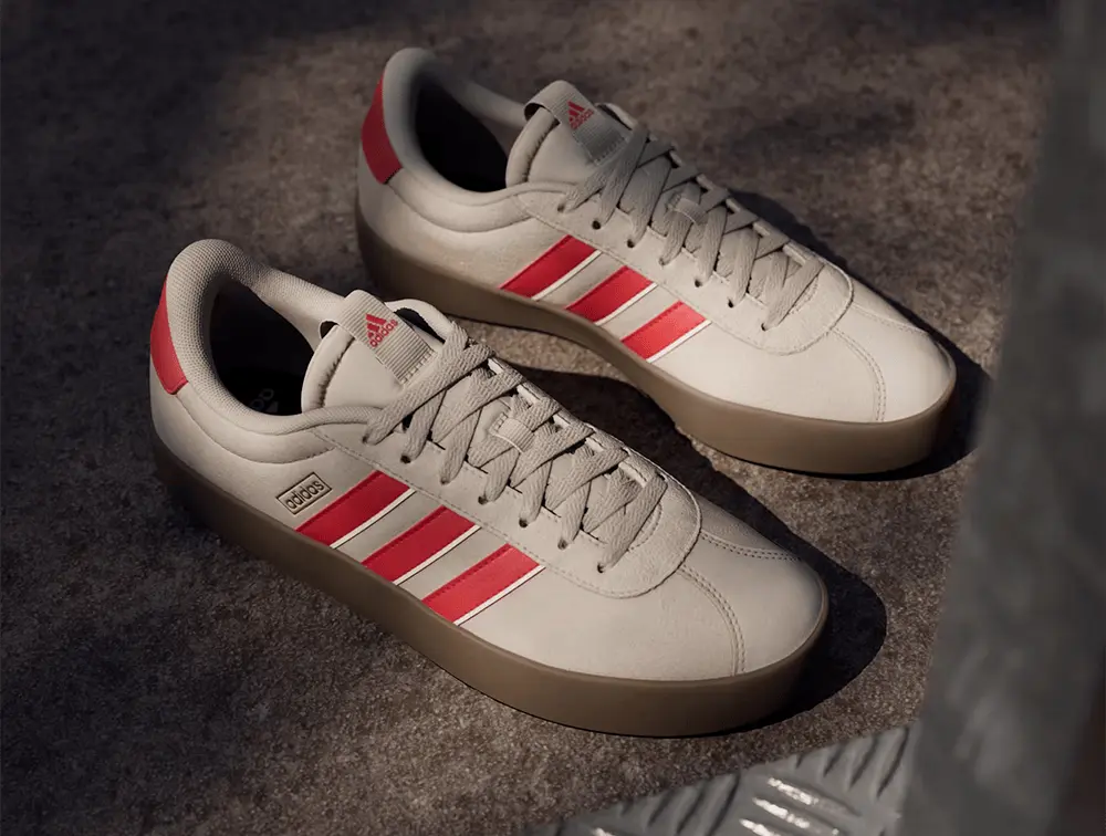 Zapatillas Adidas Vl Court 3.0 Hombre Beige - Image 2
