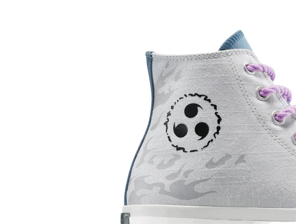 Zapatillas Converse Naruto Chuck Taylor Hi (Sasuke) Unisex Gris - Image 3