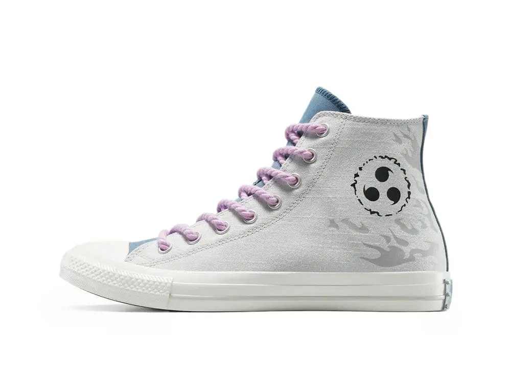 Zapatillas Converse Naruto Chuck Taylor Hi (Sasuke) Unisex Gris - Image 8