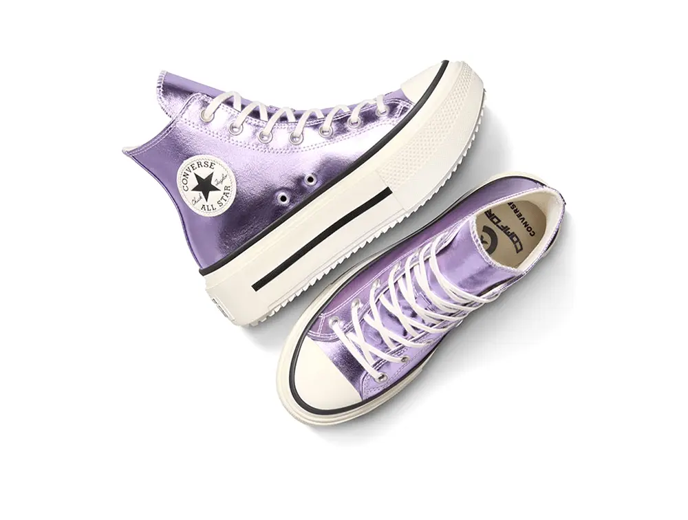 Zapatillas Converse Chuck Taylor Lift Double Stack Mujer Lila - Image 3