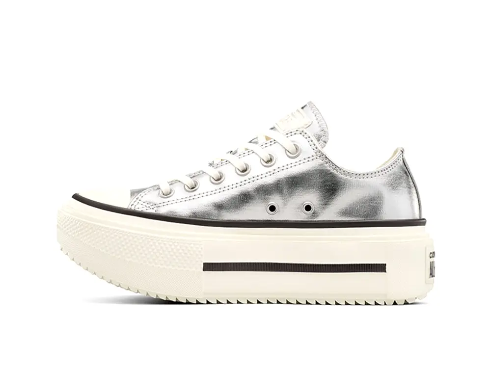 Zapatillas Converse Chuck Taylor Lift Double Stack Mujer Plata - Image 2