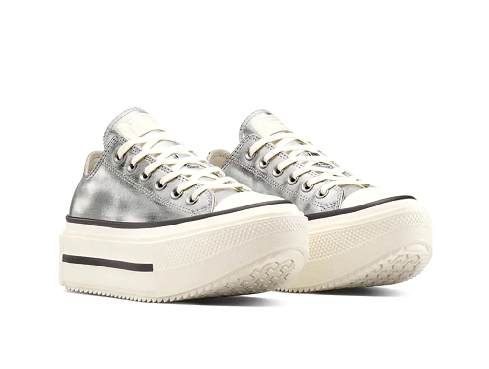 Zapatillas Converse Chuck Taylor Lift Double Stack Mujer Plata - Image 4