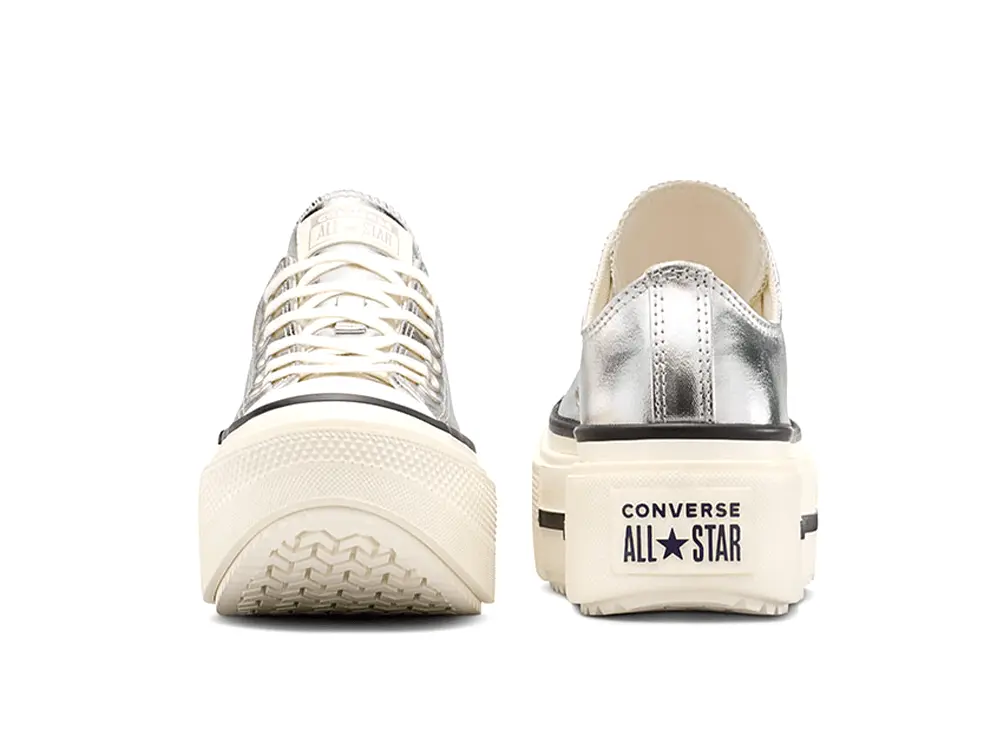 Zapatillas Converse Chuck Taylor Lift Double Stack Mujer Plata - Image 6