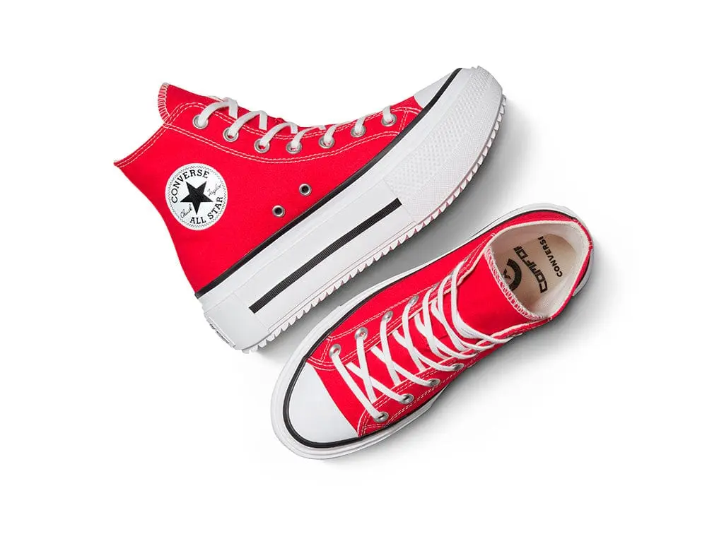 Zapatillas Converse Chuck Taylor Lift Double Stack Mujer Rojo - Image 3
