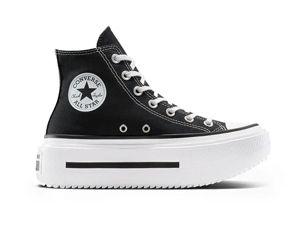 Zapatillas Converse Chuck Taylor Lift Double Stack Mujer Negro