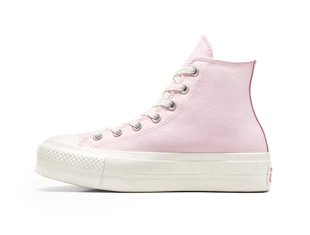 Zapatillas Converse Chuck Taylor All Star Lift (Hearts Valentine's Day) Mujer Rosado - Image 4