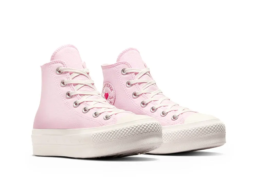 Zapatillas Converse Chuck Taylor All Star Lift (Hearts Valentine's Day) Mujer Rosado - Image 5