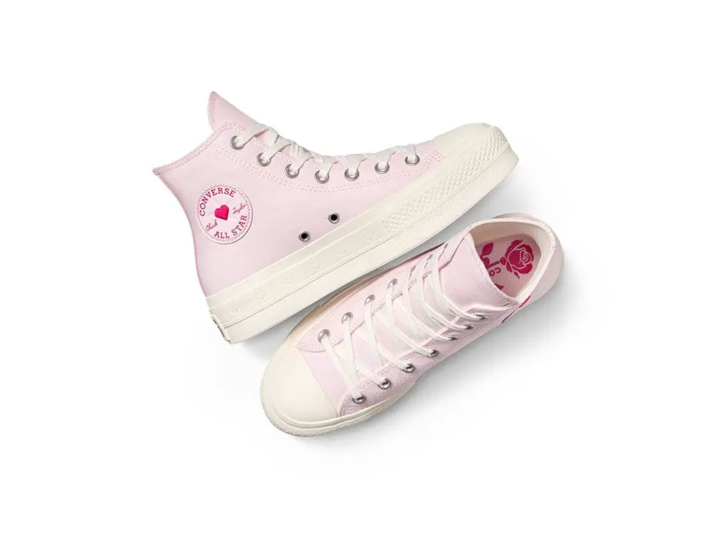 Zapatillas Converse Chuck Taylor All Star Lift (Hearts Valentine's Day) Mujer Rosado - Image 7