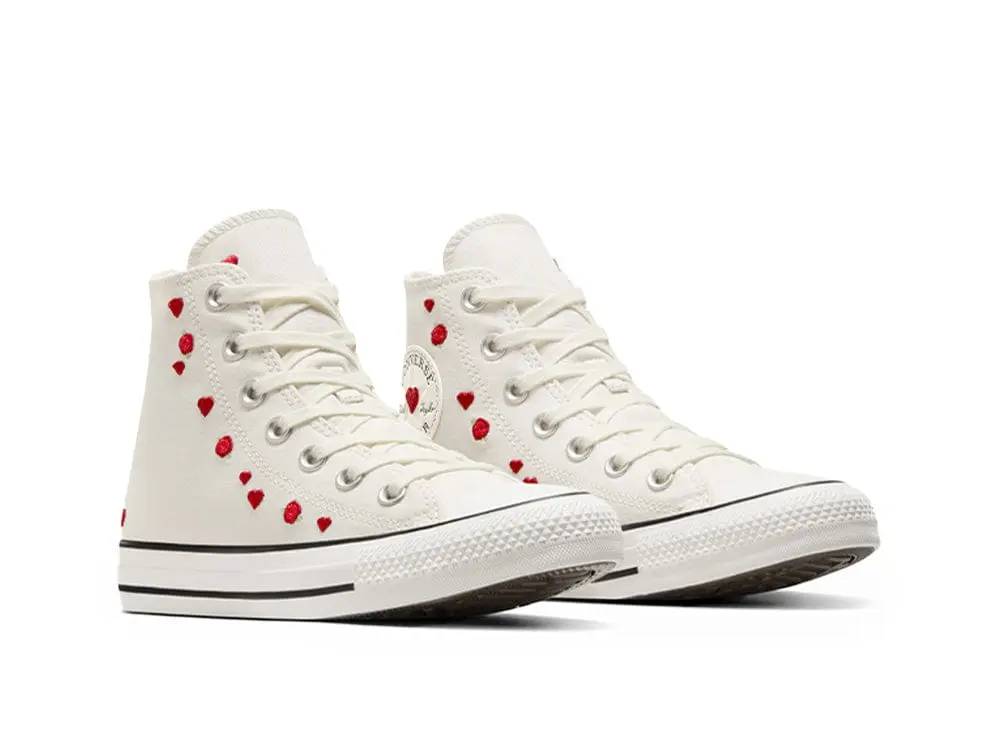 Zapatillas Converse Chuck Taylor (Roses Valentine's Day) Mujer Blanco - Image 7