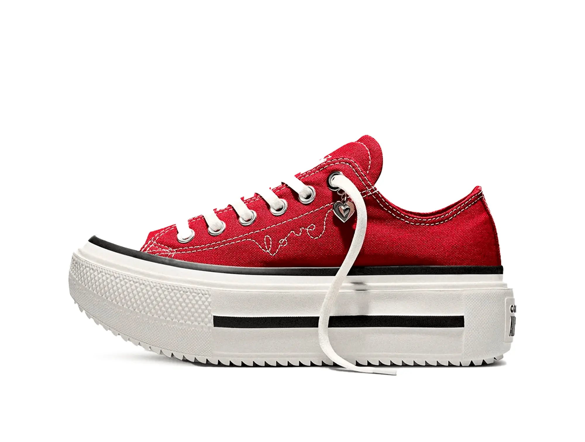 Zapatillas Converse Double Stack Hi (San Valentin) Mujer Rojo - Image 2