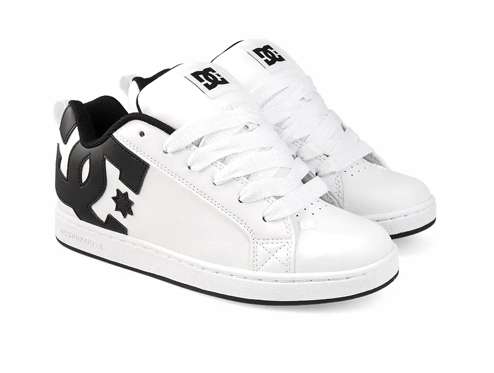 Zapatillas Dc Court Graffik Mujer Blanco - Image 4