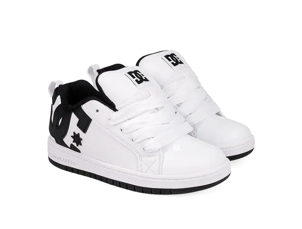 Zapatillas Dc Court Graffik Niños Blanco - Image 3