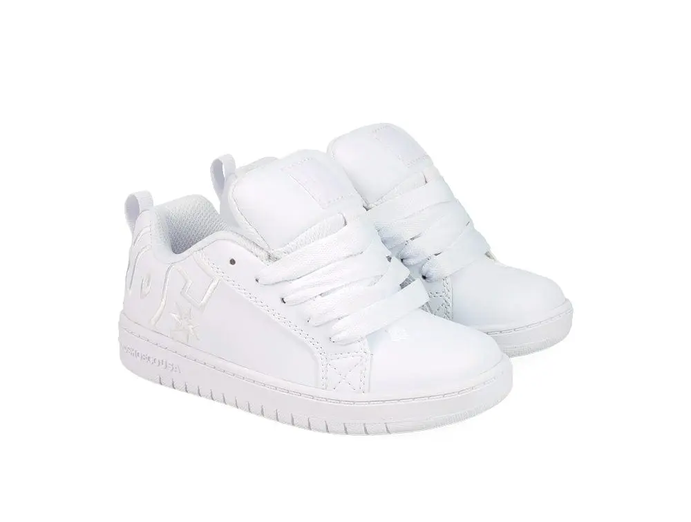 Zapatillas Dc Court Graffik Niños Blanco - Image 2