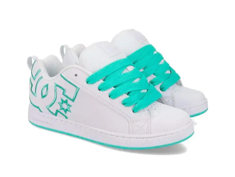 Zapatillas Dc Court Graffik Mujer Blanco - Image 2