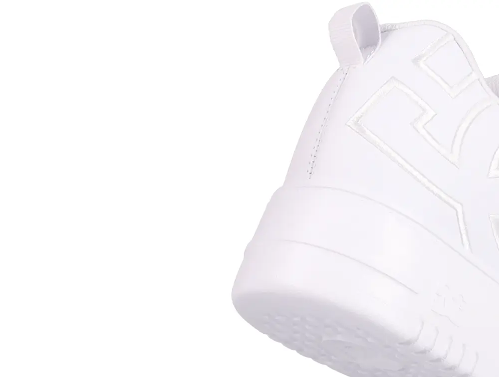 Zapatillas Dc Court Graffik Plataforma Mujer Blanco - Image 3