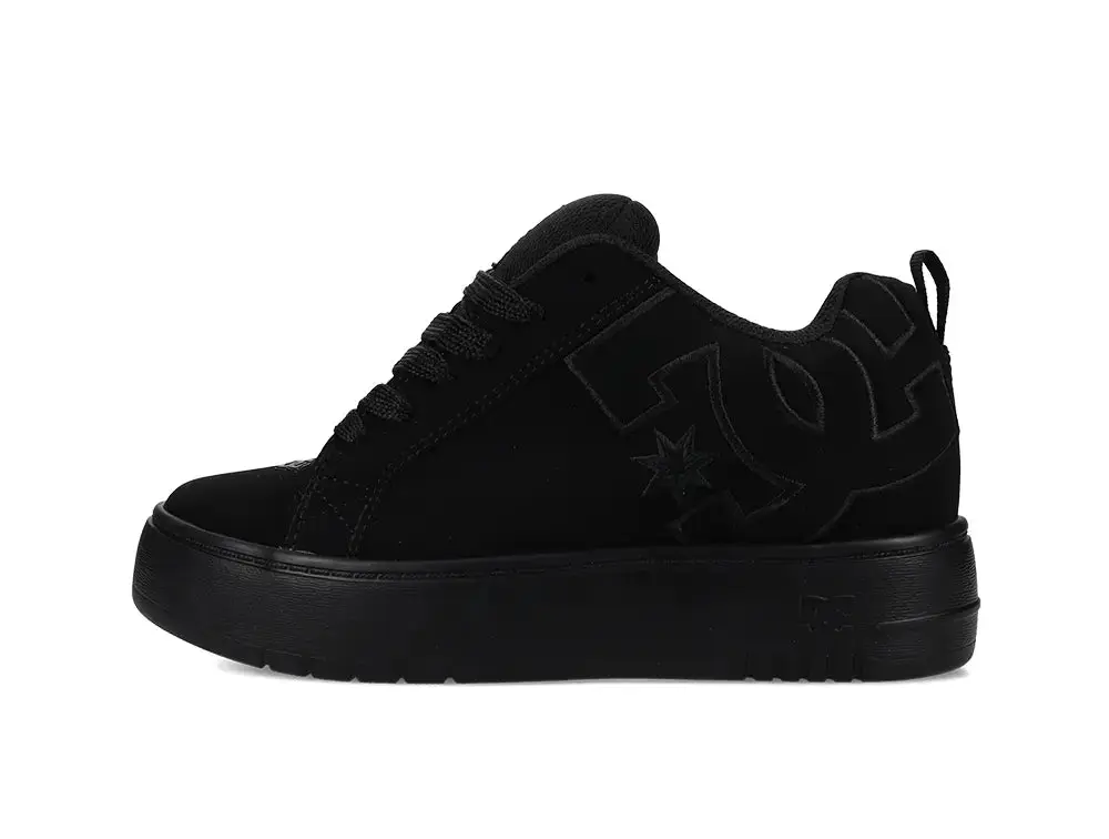Zapatillas Dc Court Graffik Plataforma Mujer Mono Negro - Image 7