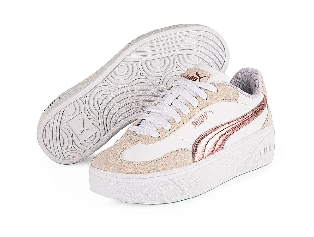 Zapatillas Puma Club II Era Platform Metallic Mujer Blanco - Image 2