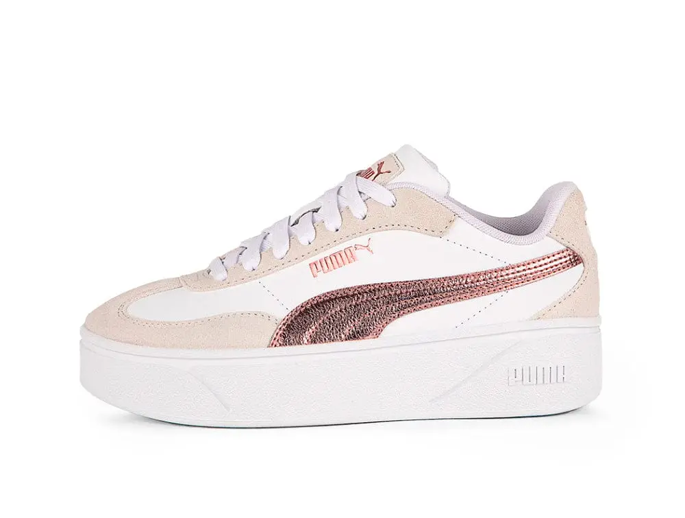 Zapatillas Puma Club II Era Platform Metallic Mujer Blanco - Image 3