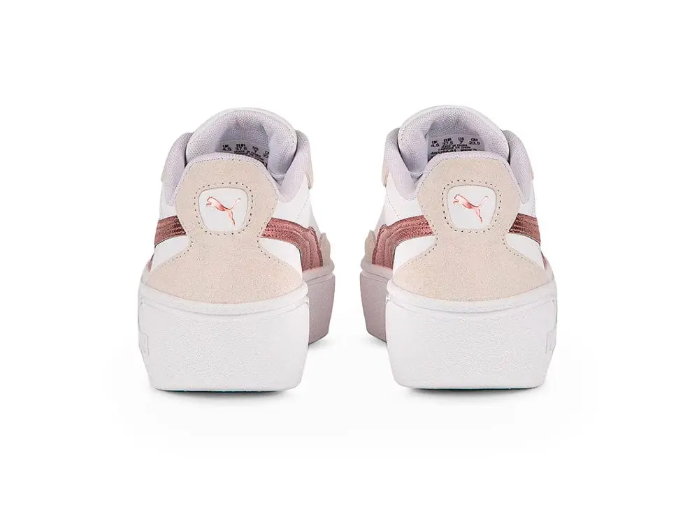 Zapatillas Puma Club II Era Platform Metallic Mujer Blanco - Image 5
