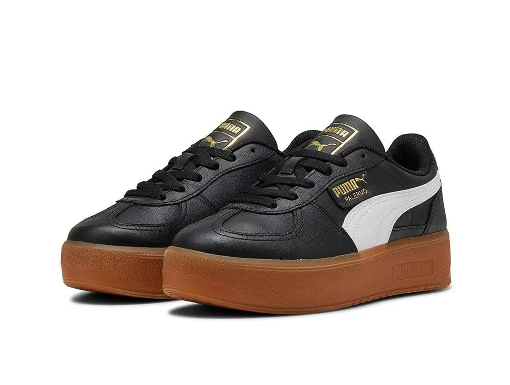 Zapatillas Puma Palermo Elevata Lth Mujer Negro - Image 3