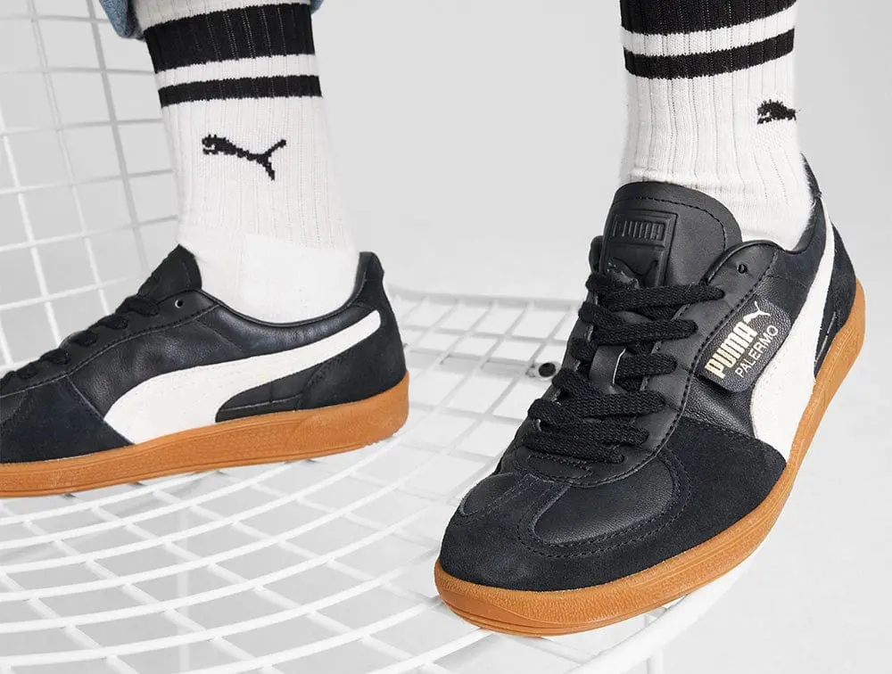 Zapatillas Puma Palermo Lth Hombre Negro - Image 2