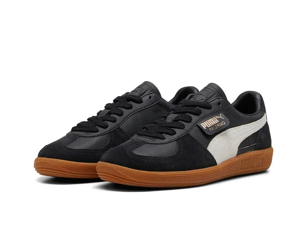 Zapatillas Puma Palermo Lth Mujer Negro - Image 3