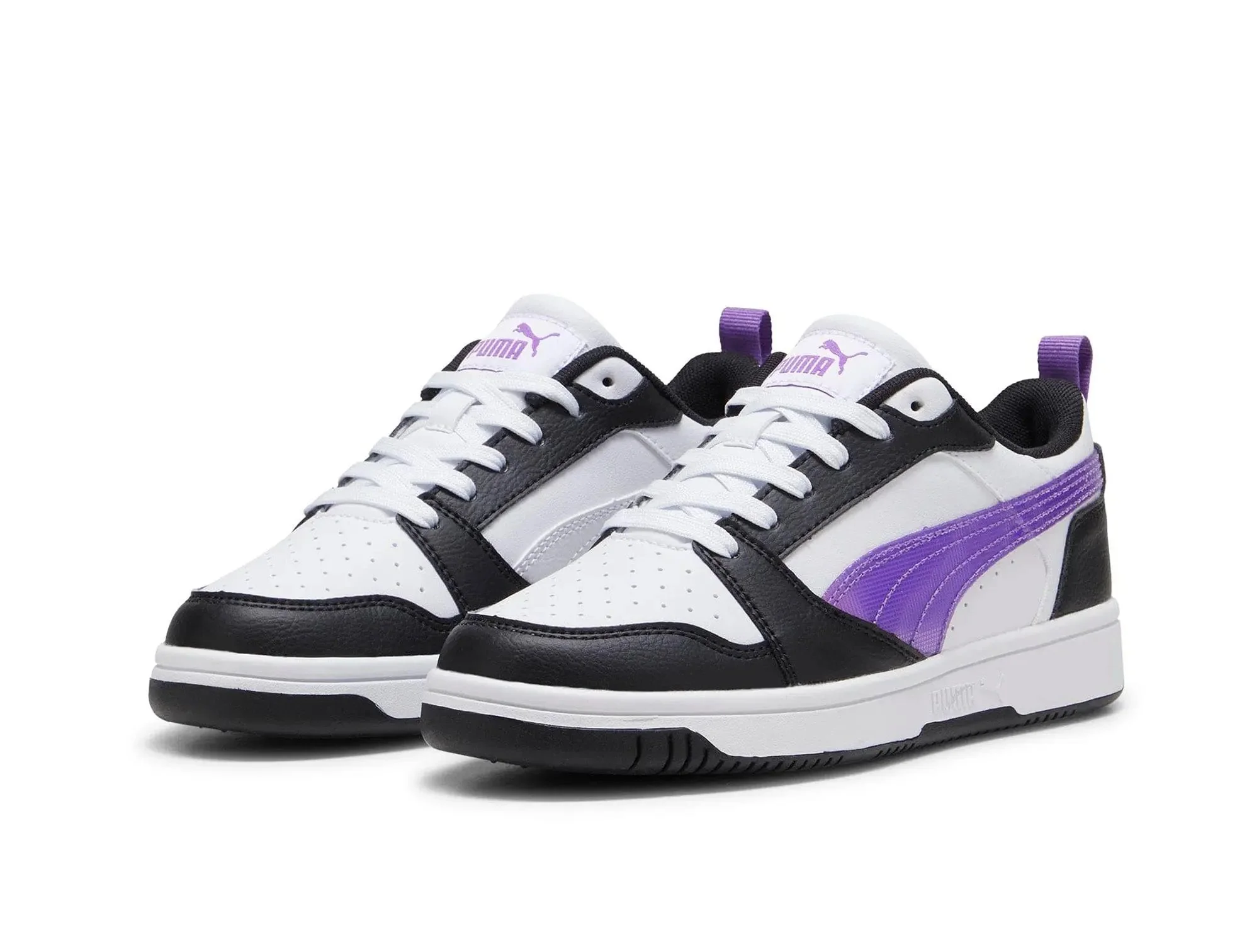 Zapatillas Puma Rebound V6 Niños Negro - Image 4