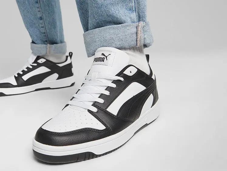 Zapatillas Puma Rebound V6 Low Hombre Negro - Image 2